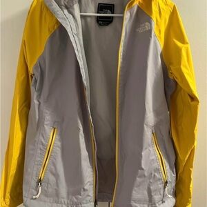 The North Face Women's Vibrant Yellow and Gray Ski Jacket